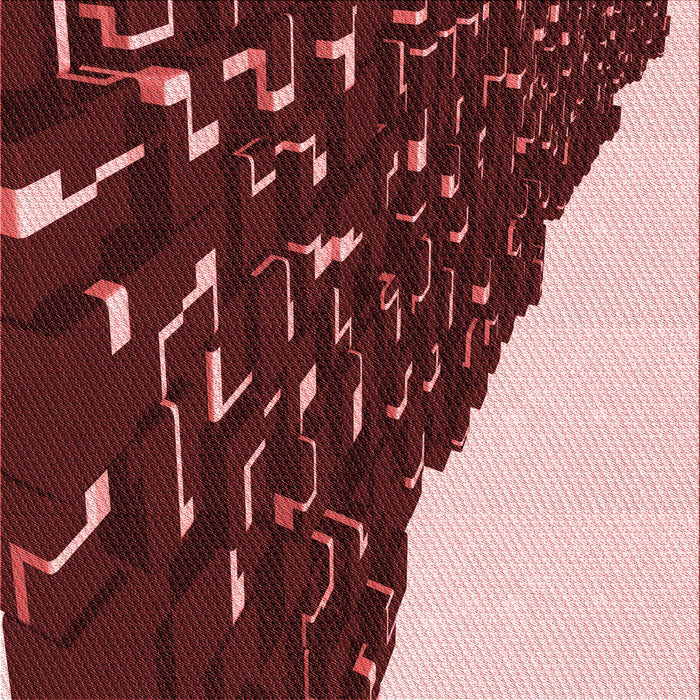 Round Patterned Light Coral Pink Rug, pat546rd