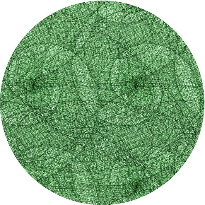 Square Patterned Green Rug, pat547grn