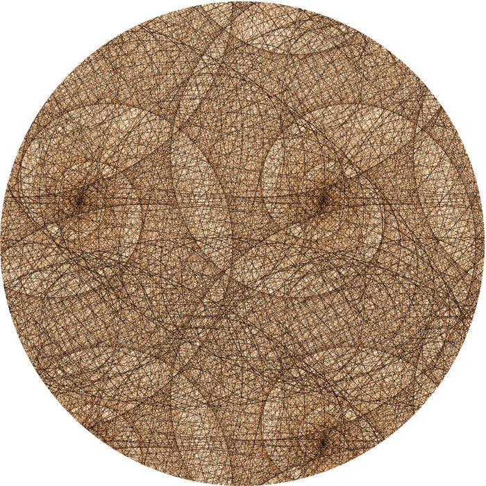 Square Machine Washable Transitional Saddle Brown Rug in a Living Room, wshpat547org