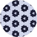 Square Machine Washable Transitional Blue Rug in a Living Room, wshpat548blu