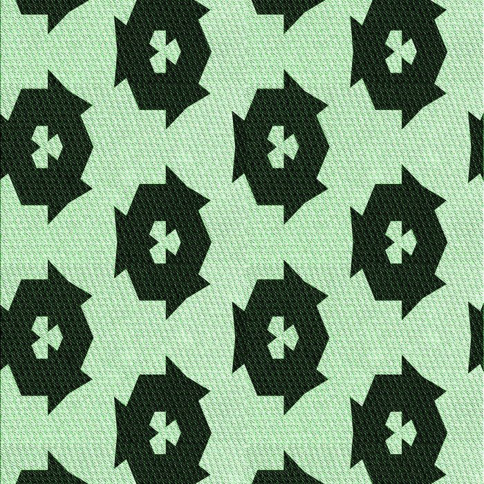 Patterned Dark Forest Green Rug, pat548grn
