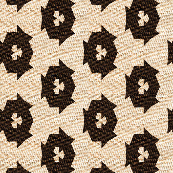 Patterned Deep Peach Orange Rug, pat548org