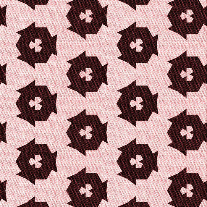 Round Patterned Pink Rug, pat548rd