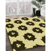 Machine Washable Transitional Bakers Brown Rug in a Family Room, wshpat548yw