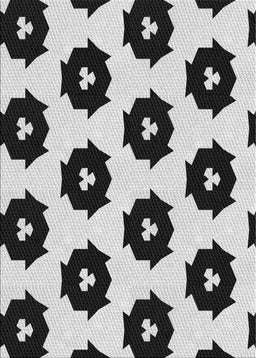 Patterned Platinum Gray Novelty Rug, pat548