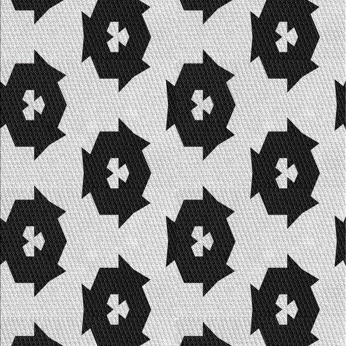 Patterned Platinum Gray Novelty Rug, pat548