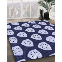 Patterned Blue Rug, pat549blu