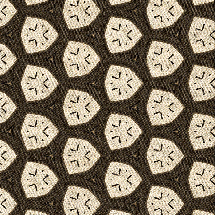 Round Patterned Red Rug, pat549brn