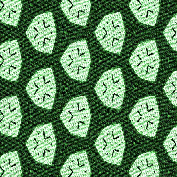 Patterned Deep Emerald Green Rug, pat549grn