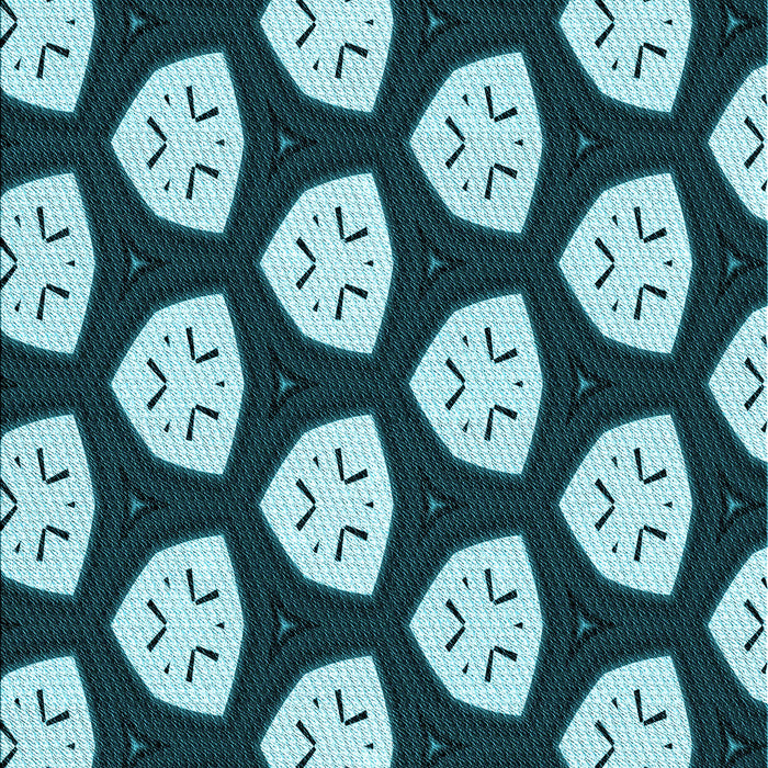 Patterned Deep-Sea Blue Rug, pat549lblu