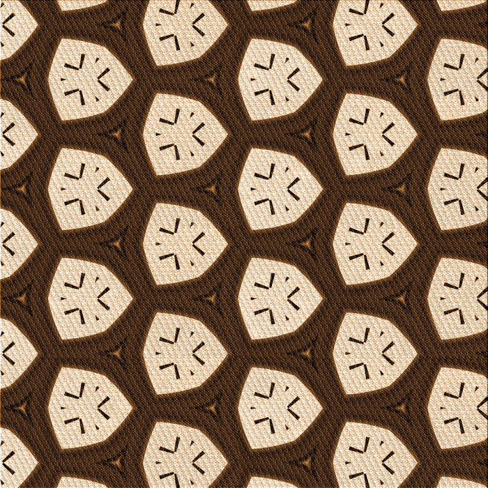 Round Patterned Red Rug, pat549org