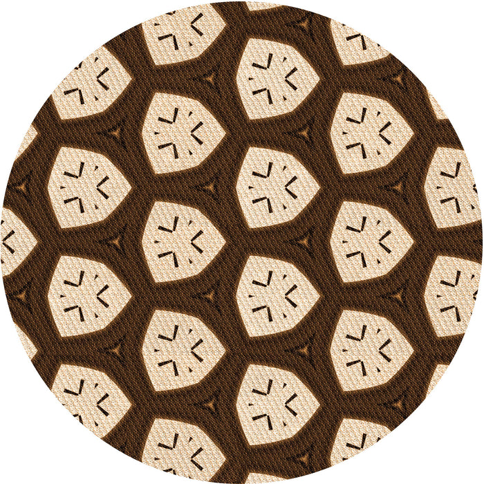 Square Patterned Red Rug, pat549org