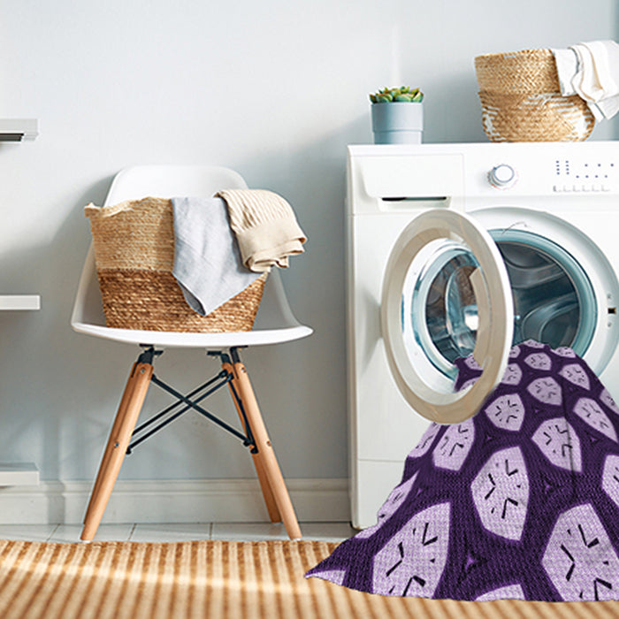 Machine Washable Transitional Mauve Purple Rug in a Washing Machine, wshpat549pur