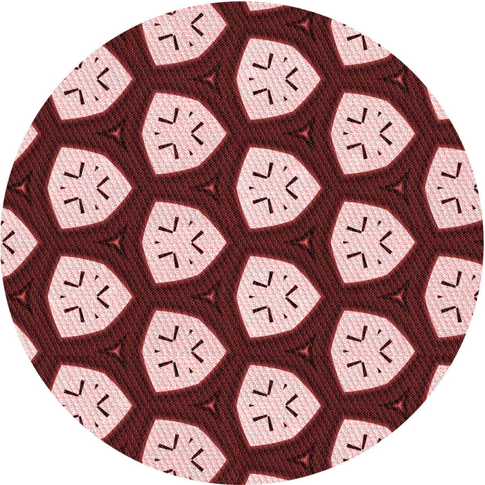 Square Patterned Pastel Pink Rug, pat549rd