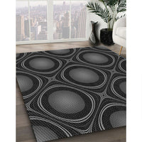 Patterned Ash Gray Rug, pat55gry