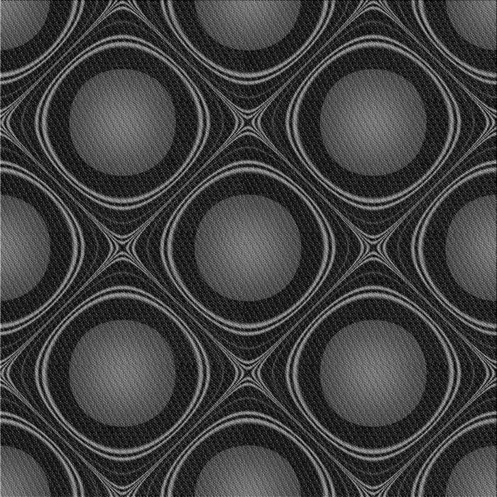 Round Patterned Ash Gray Rug, pat55gry