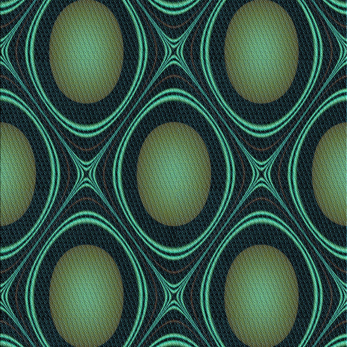 Square Patterned Deep Teal Green Rug in a Living Room, pat55lblu