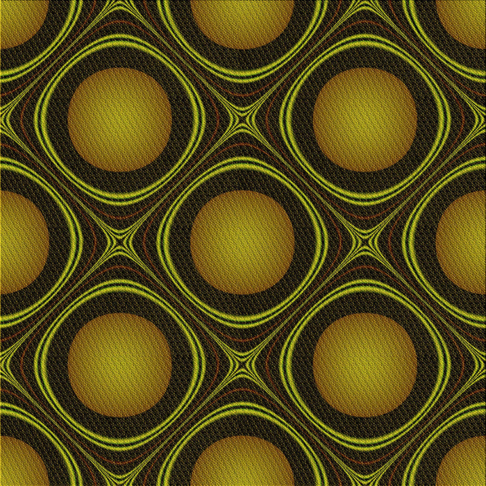 Round Patterned Black Brown Rug, pat55yw