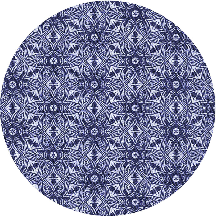 Square Machine Washable Transitional Denim Dark Blue Rug in a Living Room, wshpat550blu