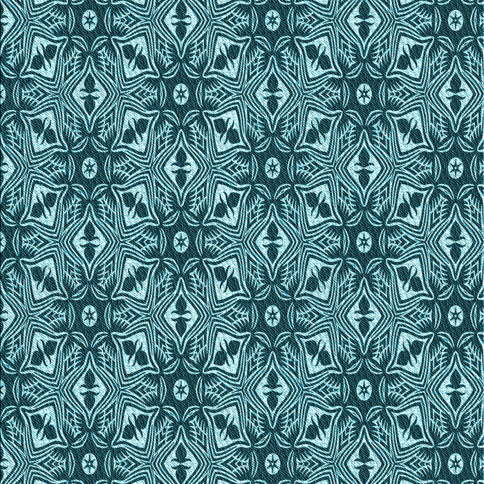 Machine Washable Transitional Deep-Sea Blue Rug, wshpat550lblu