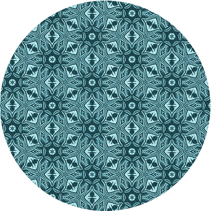 Square Machine Washable Transitional Deep-Sea Blue Rug in a Living Room, wshpat550lblu