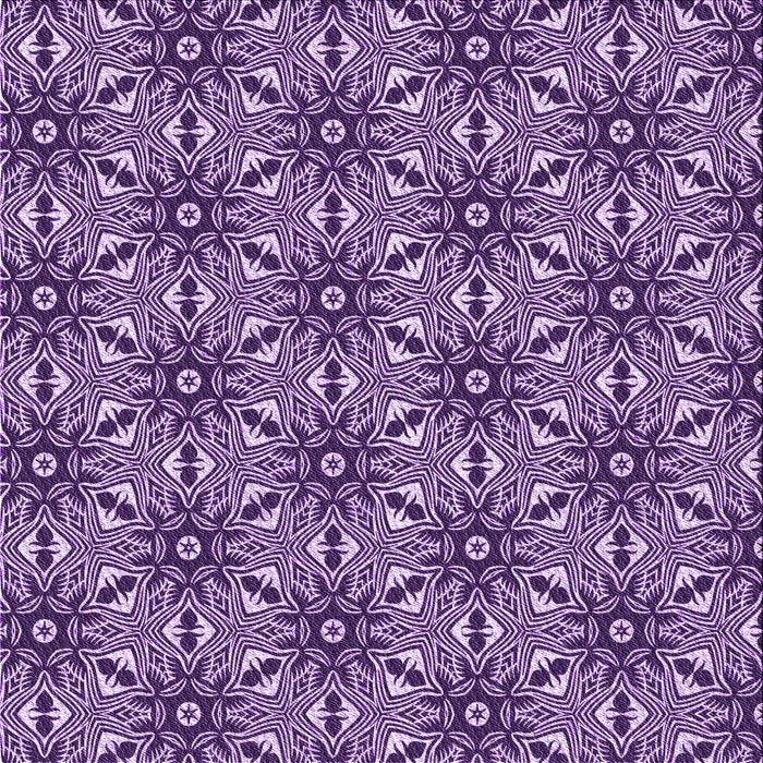 Round Patterned Purple Rug, pat550pur