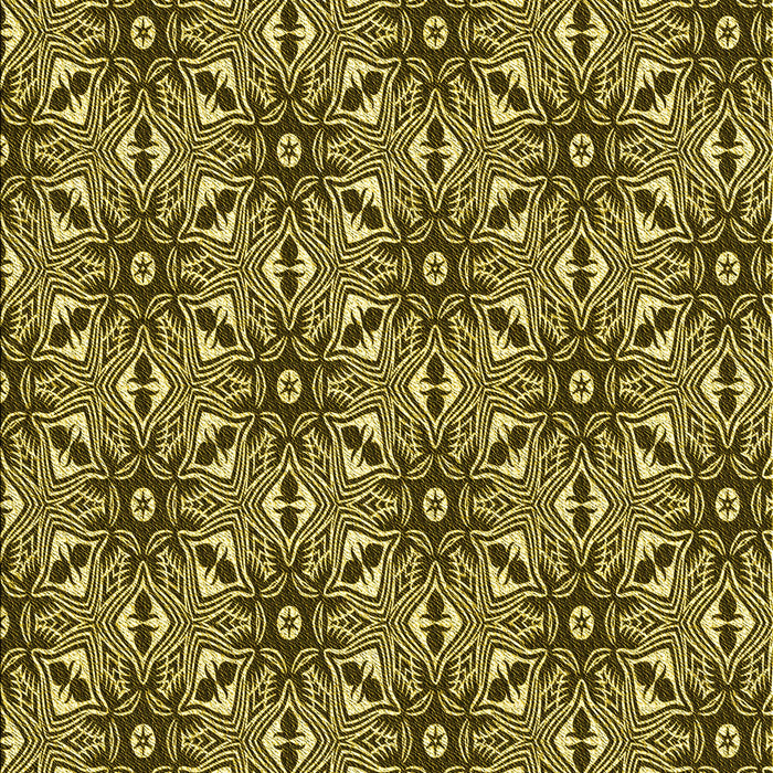 Patterned Golden Brown Yellow Rug, pat550yw