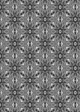 Patterned Charcoal Black Novelty Rug, pat550
