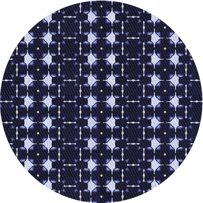 Square Machine Washable Transitional Night Blue Rug in a Living Room, wshpat551blu