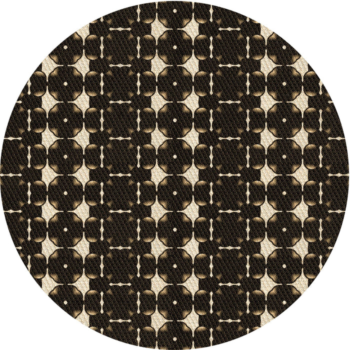 Square Machine Washable Transitional Black Rug in a Living Room, wshpat551brn