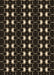 Machine Washable Transitional Black Rug, wshpat551brn