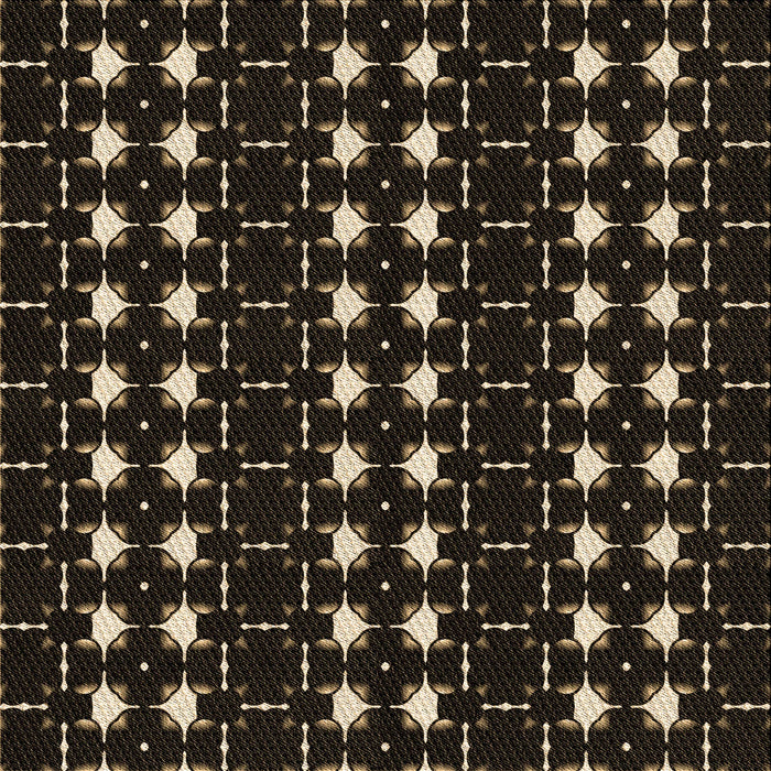 Round Machine Washable Transitional Black Rug, wshpat551brn