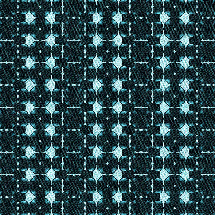 Round Machine Washable Transitional Deep-Sea Green Rug, wshpat551lblu