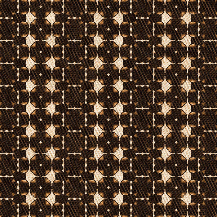 Round Patterned Light Brown Rug, pat551org