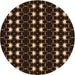 Square Patterned Light Brown Rug, pat551org