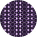 Square Patterned Deep Purple Rug, pat551pur