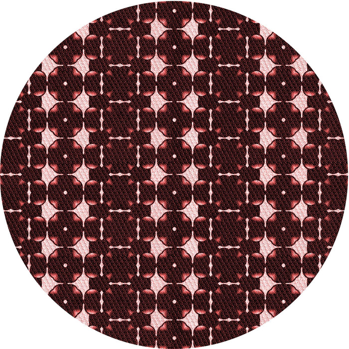 Square Patterned Chocolate Brown Rug, pat551rd