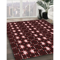 Patterned Chocolate Brown Rug, pat551rd