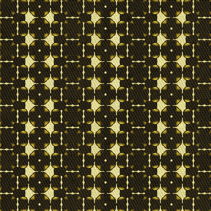 Round Patterned Black Rug, pat551yw