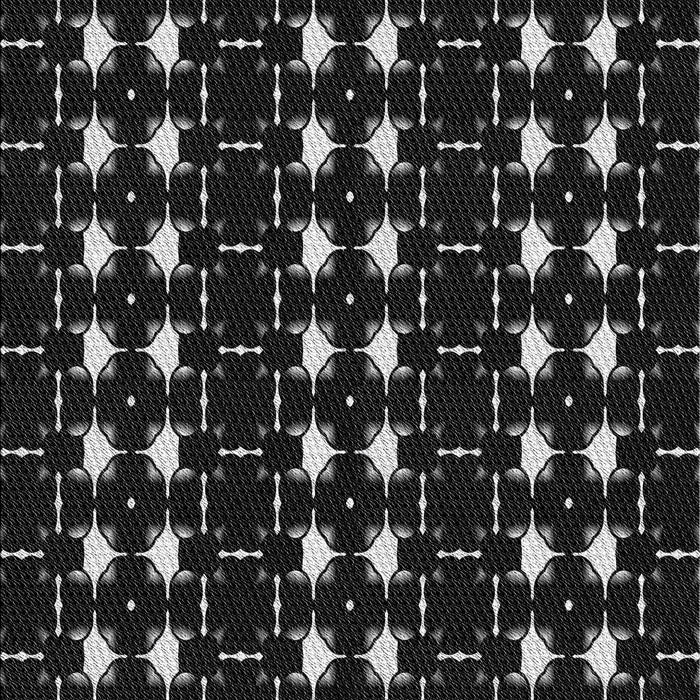 Patterned Black Novelty Rug, pat551