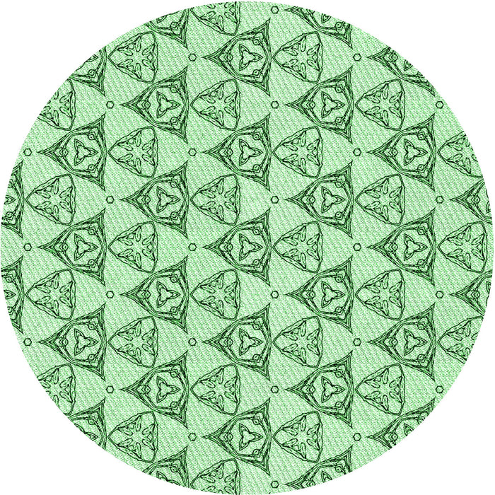 Square Machine Washable Transitional Mint Green Rug in a Living Room, wshpat552grn