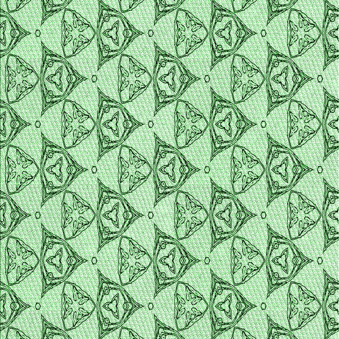 Patterned Mint Green Rug, pat552grn