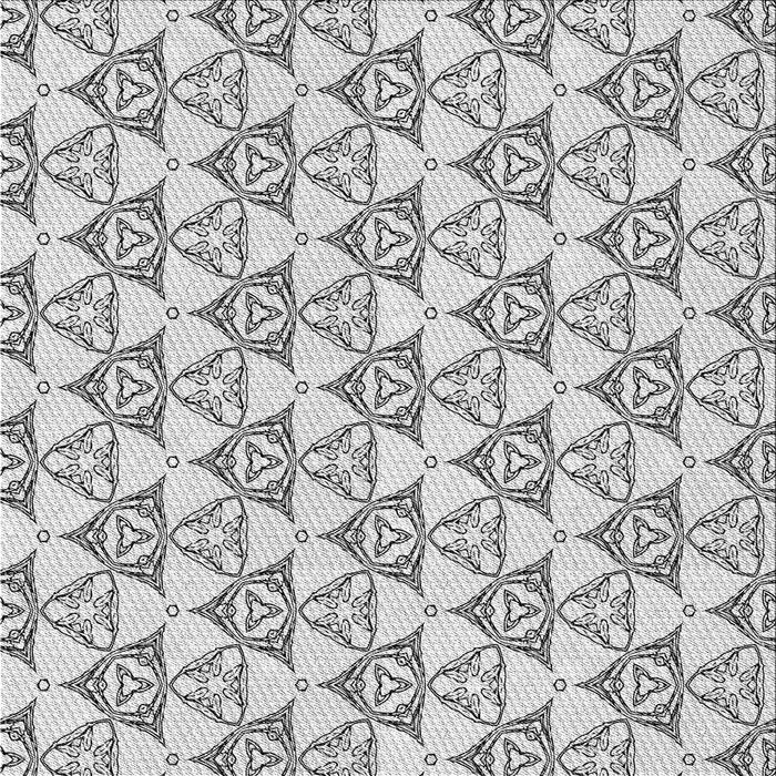 Round Patterned Gray Rug, pat552gry