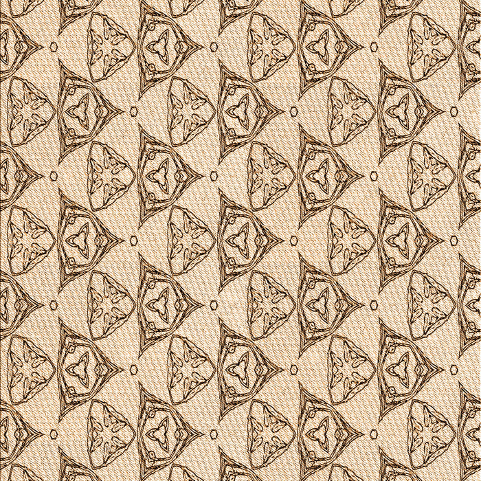 Patterned Light Brown Rug, pat552org