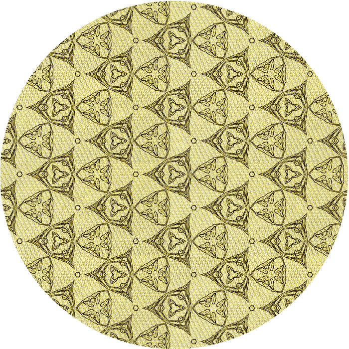 Square Machine Washable Transitional Dark Golden Brown Rug in a Living Room, wshpat552yw