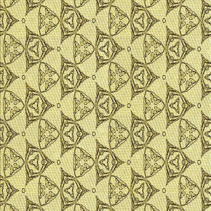 Patterned Dark Golden Brown Rug, pat552yw