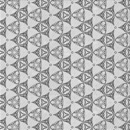 Square Patterned Gray Novelty Rug, pat552