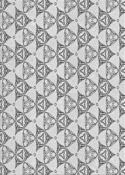 Patterned Gray Novelty Rug, pat552