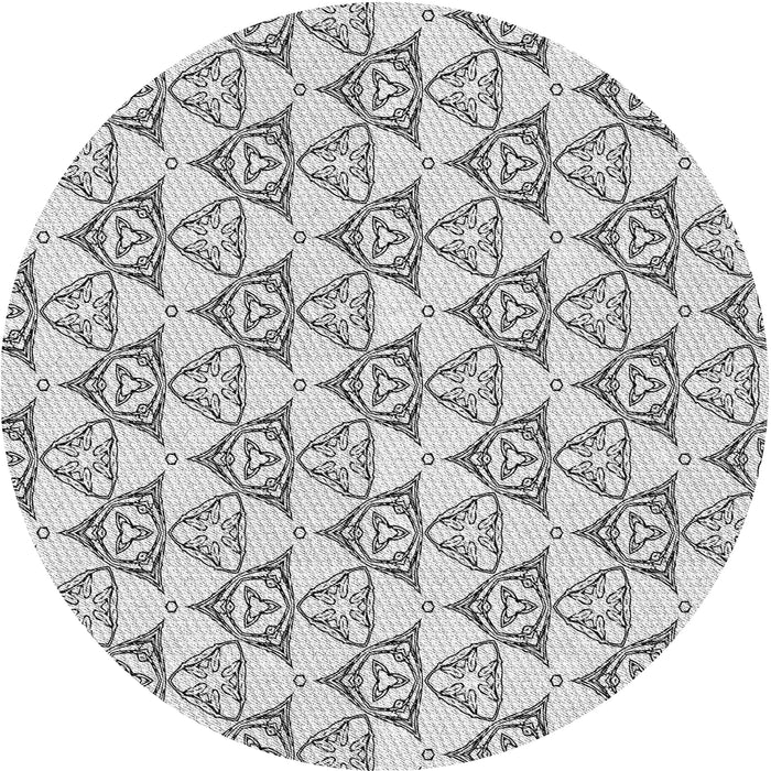 Square Machine Washable Transitional Gray Rug, wshpat552