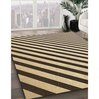 Patterned Brown Gold Rug, pat553brn